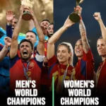 SPAIN BECOME FIRST NATION TO HOLD MEN’S, WOMEN’S WORLD CUP TITLES SIMULTANEOUSLY