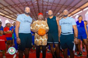 DEFENCE MINISTER UNVEILS SOUTH-EAST BASKETBALL TOURNAMENT, DONATES ₦2 MILLION TO ABIA CAMP